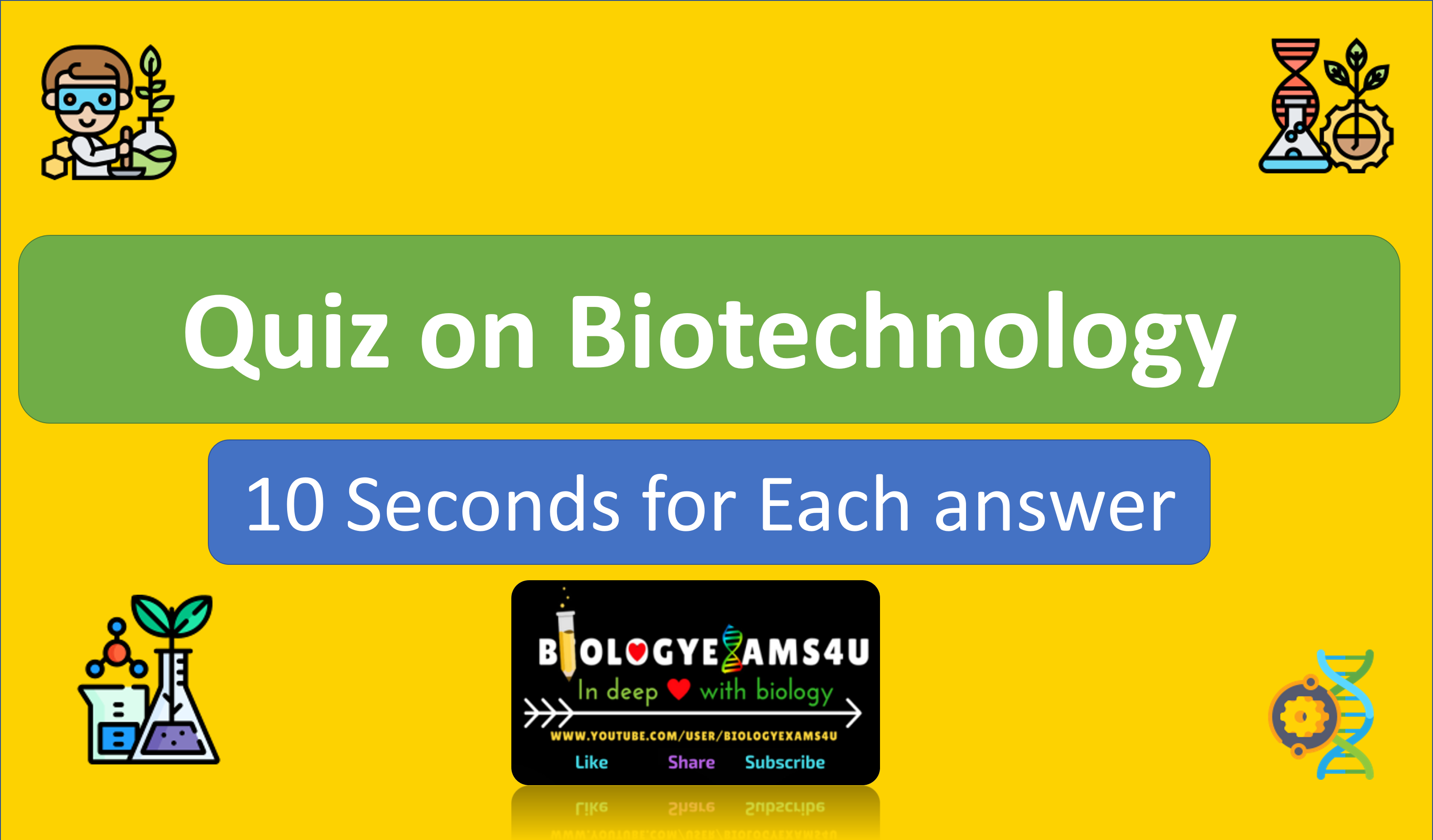 Multiple Choice Quiz on Biotechnology Biotech Quizzes